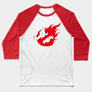 The Ghostbusters in Fire Baseball T-Shirt